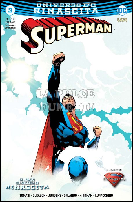 SUPERMAN #   118 - SUPERMAN 3 - RINASCITA + STICKERS